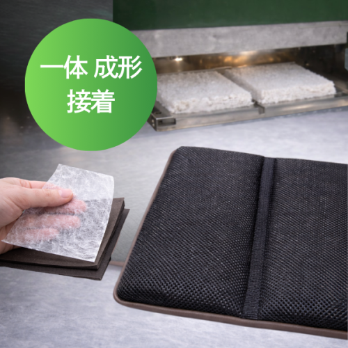 熱プレス（ﾎｯﾄﾌﾟﾚｽ）接着による一体成形技術 -ホットメルトシート活用-